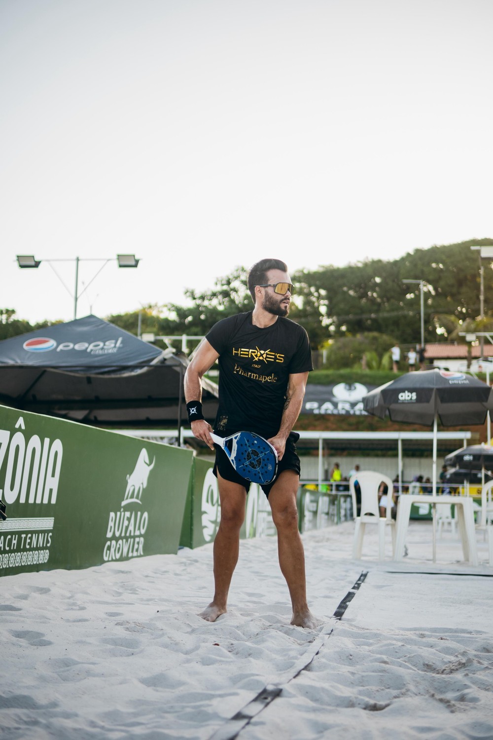 Paraense Luan Constantini estará em ação no Amazônia Open, de beach tennis, em Tucuruí - Foto Divulgação